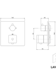 Robinet thermostatique encastré LAVOA