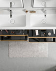 Meuble salle de bain VIREO 160 cm - avec vasque en fonte minérale CREAM - couleur au choix