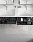 Meuble salle de bain VIREO 160 cm - avec vasque en fonte minérale CREAM - couleur au choix