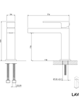 Mitigeur de lavabo LAVOA M