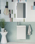 Ensemble de meubles de salle de bain WC invités TIM 40 cm avec lavabo