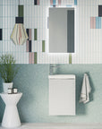 Ensemble de meubles de salle de bain WC invités TIM 40 cm avec lavabo