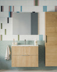 Ensemble de meubles de salle de bain TIM 80 cm avec vasque en céramique