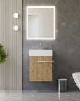 Ensemble de meubles de salle de bain pour WC invités COMPACT 45 cm avec lavabo