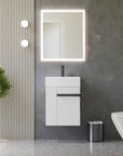 Ensemble de meubles de salle de bain pour WC invités COMPACT 45 cm avec lavabo