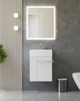 Ensemble de meubles de salle de bain pour WC invités COMPACT 45 cm avec lavabo