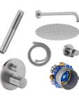 Système de douche encastré Duravit avec thermostat et pomme de douche