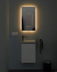 Ensemble de meubles de salle de bain WC invités TIM 40 cm avec lavabo