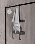 Panier de douche OLA - Aluminium - Noir mat