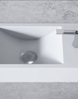 Lavabo mural BA18 en fonte minérale