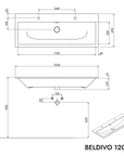 Meuble salle de bain BELDIVO 120 cm