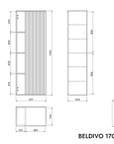 Ensemble meubles salle de bain BELDIVO 100 cm