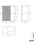 Meuble salle de bain BELDIVO 50 cm