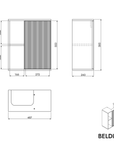 Meuble salle de bain BELDIVO 50 cm