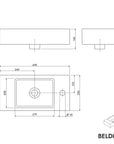 Meuble salle de bain BELDIVO 50 cm