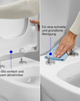Siège de WC Duravit Univavo Universal avec abaissement automatique, ovale