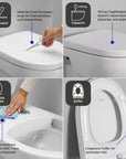Siège de WC Duravit Univavo Universal avec abaissement automatique, ovale