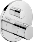 Système de douche encastré Duravit avec thermostat et pomme de douche