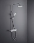 Duravit système de douche avec thermostat et tablette en verre