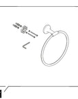 Duravit Starck T anneau porte-serviettes