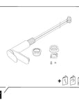 Mitigeur de lavabo monotrou Duravit Wave M