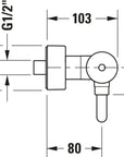 Duravit C.1 mitigeur de douche monocommande apparent