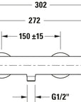 Duravit C.1 mitigeur de douche monocommande apparent