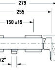 Mitigeur douche à levier unique Duravit Manhattan