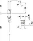 Duravit Circle robinetterie de lavabo à 3 trous