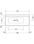 Baignoire rectangulaire encastrable Duravit P3