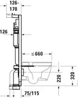 Duravit DuraSystem élément d'installation WC