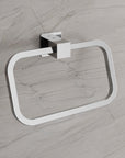 Anneau porte-serviettes OLA - Acier inoxydable - 23 x 9,3 cm - Carré - couleur au choix