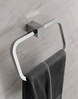Anneau porte-serviettes OLA - Acier inoxydable - 23 x 9,3 cm - Carré - couleur au choix
