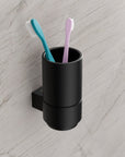 Porte-brosses à dents OLA - Céramique / Inox - env. 6,5 x 9 x 13 cm - couleur au choix