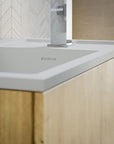 Ensemble de meubles de salle de bains KONDA 50 cm avec lavabo en résine minérale