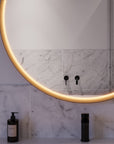 Miroir salle de bain LED BELDIVO rond - 100 cm
