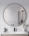 Miroir salle de bain LED BELDIVO rond - 100 cm