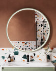 Miroir salle de bain LED BELDIVO rond - 100 cm