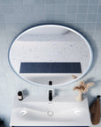 Miroir salle de bain LED BELDIVO rond - 100 cm