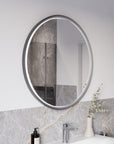 Miroir salle de bain LED BELDIVO rond - 80 cm