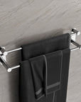 Porte-serviettes OLA - Inox - env. 64 x 11 cm - Double barre - Rond - couleur au choix