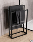 Porte-serviettes OLA - Acier - 50 x 21 x 82 cm - design angulaire - couleur au choix