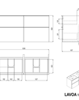 Meuble salle de bain LAVOA 120 cm
