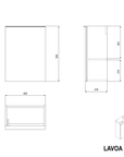 Meuble sous-lavabo LAVOA 40 cm