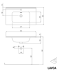 Meuble salle de bain LAVOA 80 cm