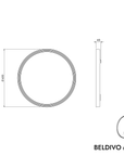 Miroir salle de bain LED BELDIVO rond - 60 cm