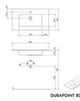 Meuble salle de bain TIM 80 cm avec lavabo Duravit