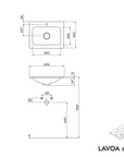 Meuble salle de bain LAVOA 60 cm