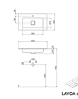 Meuble salle de bain LAVOA 80 cm
