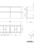 Meuble salle de bain LAVOA 120 cm
